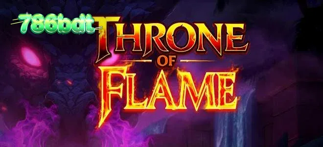 Thrown of Flame স্লট গেমের একটি দৃশ্য যেখানে ড্রাগন এবং গুপ্তধন দেখা যাচ্ছে